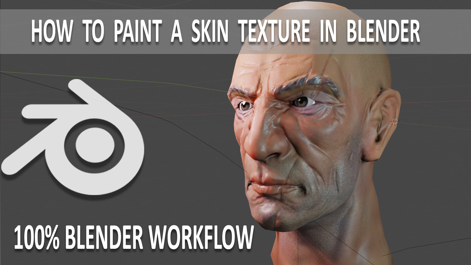 How to Paint a Skin Texture in Blender (100 Blender workflow