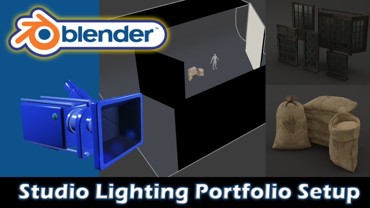 Blender Studio Lighting Portfolio Setup & Free Download BlenderNation