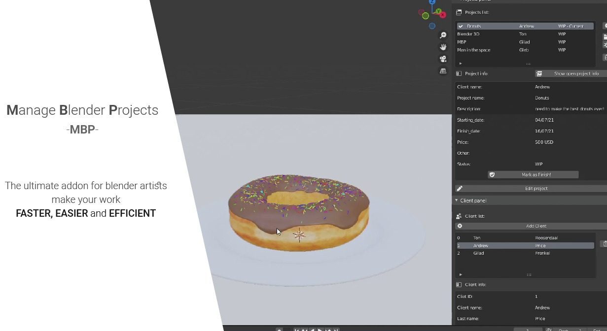 Addon Manage Blender Projects [] BlenderNation