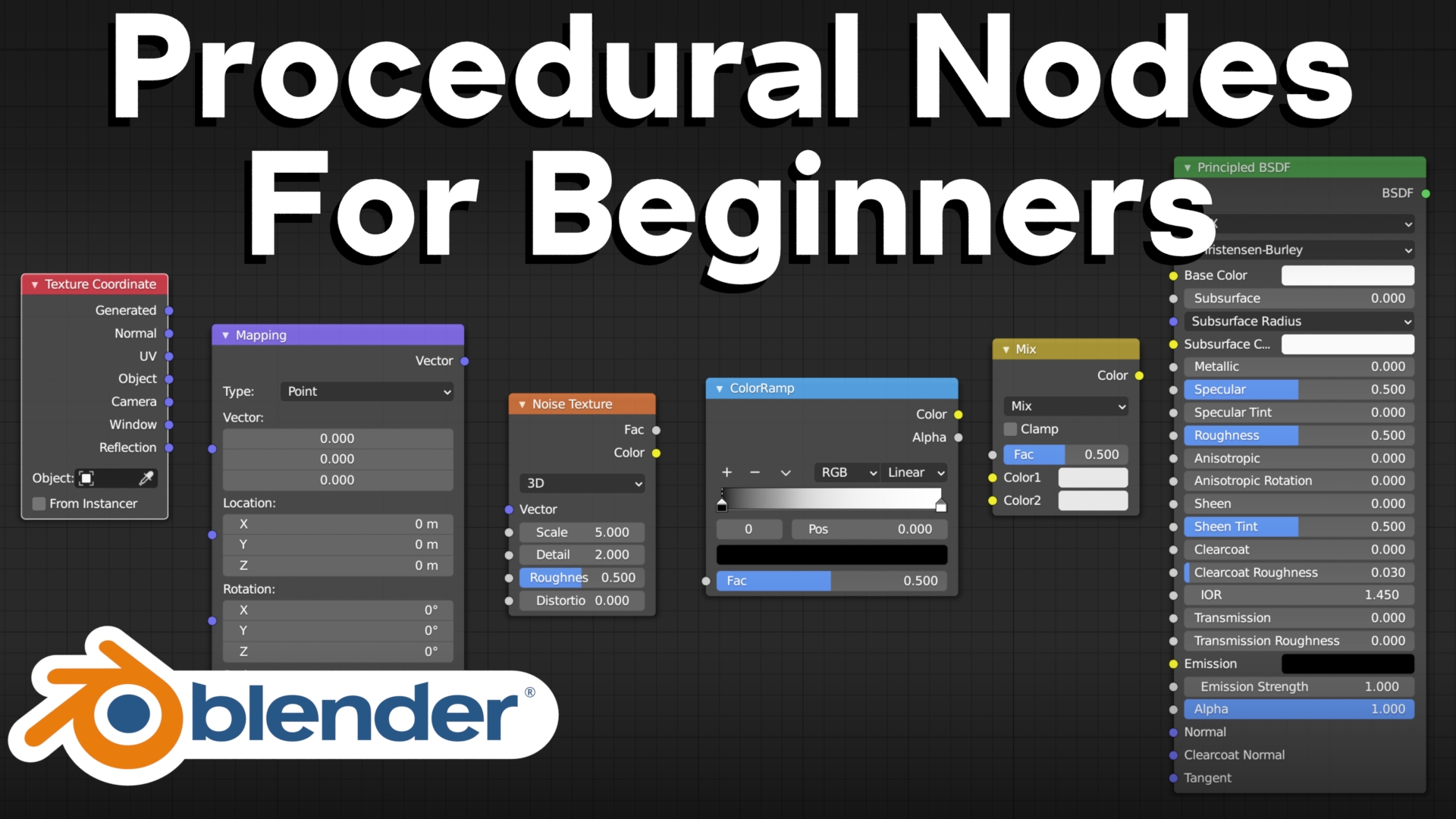Procedural Nodes For Beginners (Tutorial) BlenderNation