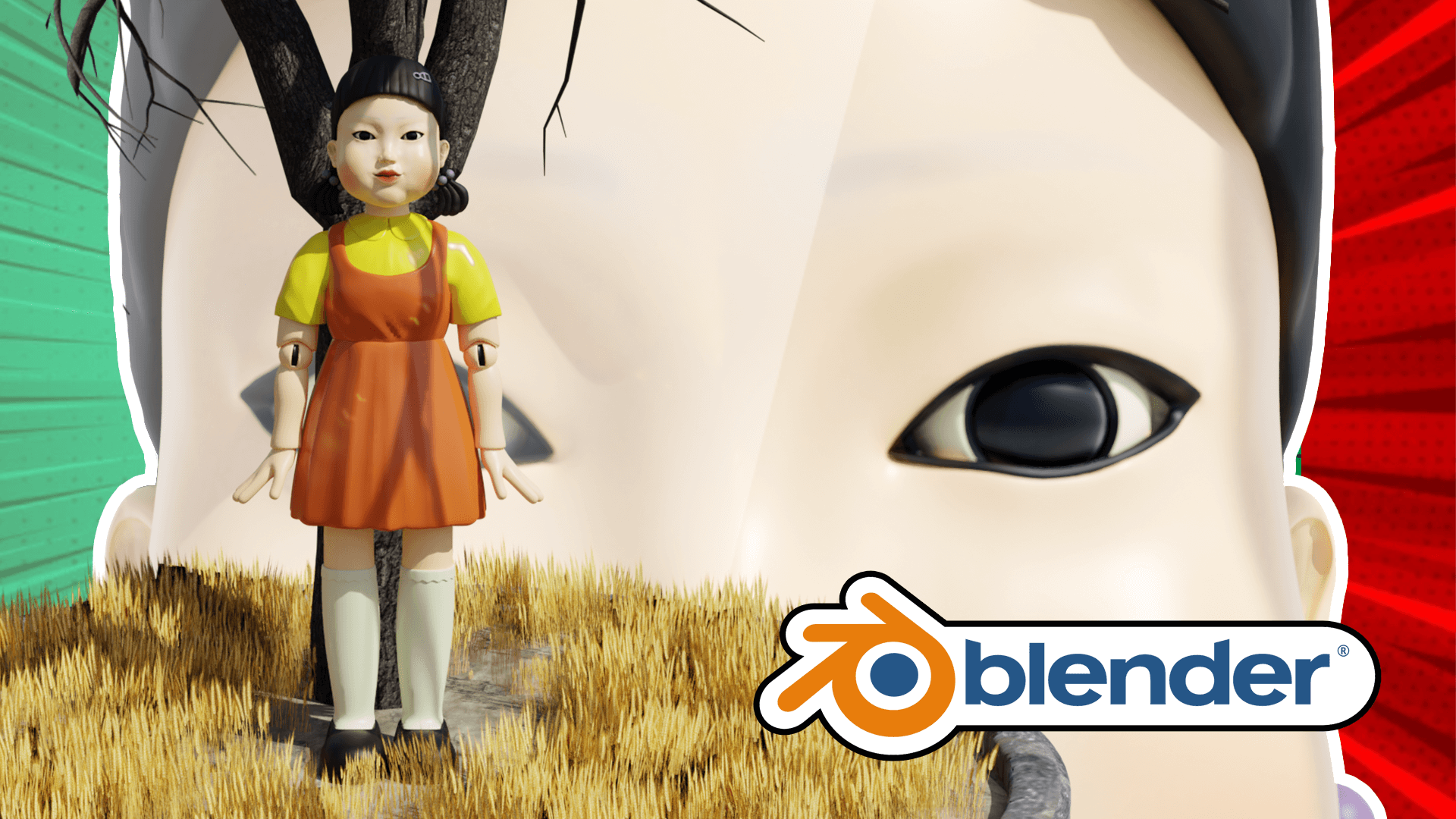 How I Made “KILLER DOLL” from Squid Game in Blender BlenderNation