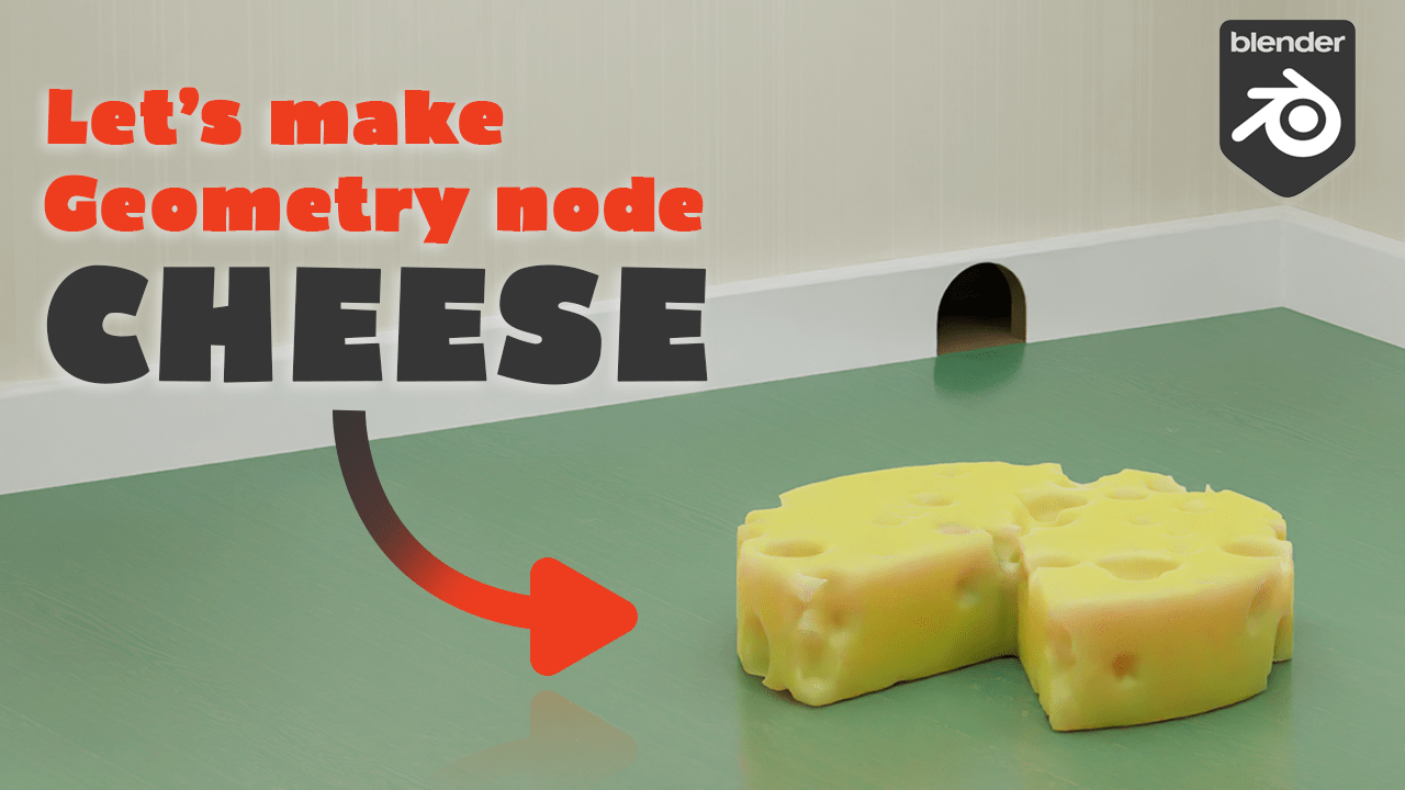 Procedural cheese making with Geometry Nodes BlenderNation