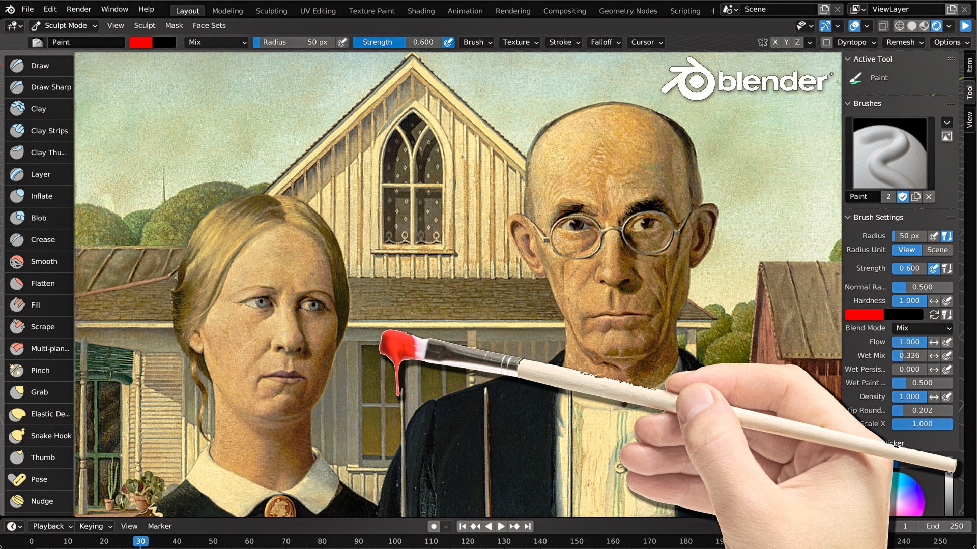 Tutorial Using the New Painting Tools in Blender 3.2 (Video & Text