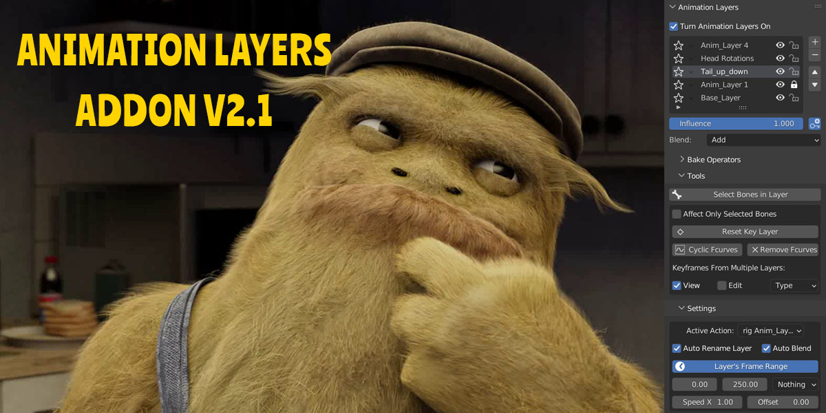 Animation Layers 2.1 for Blender 3.2 [] BlenderNation