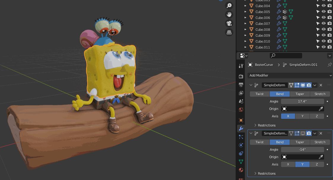 Behind the Scenes Little SpongeBob BlenderNation
