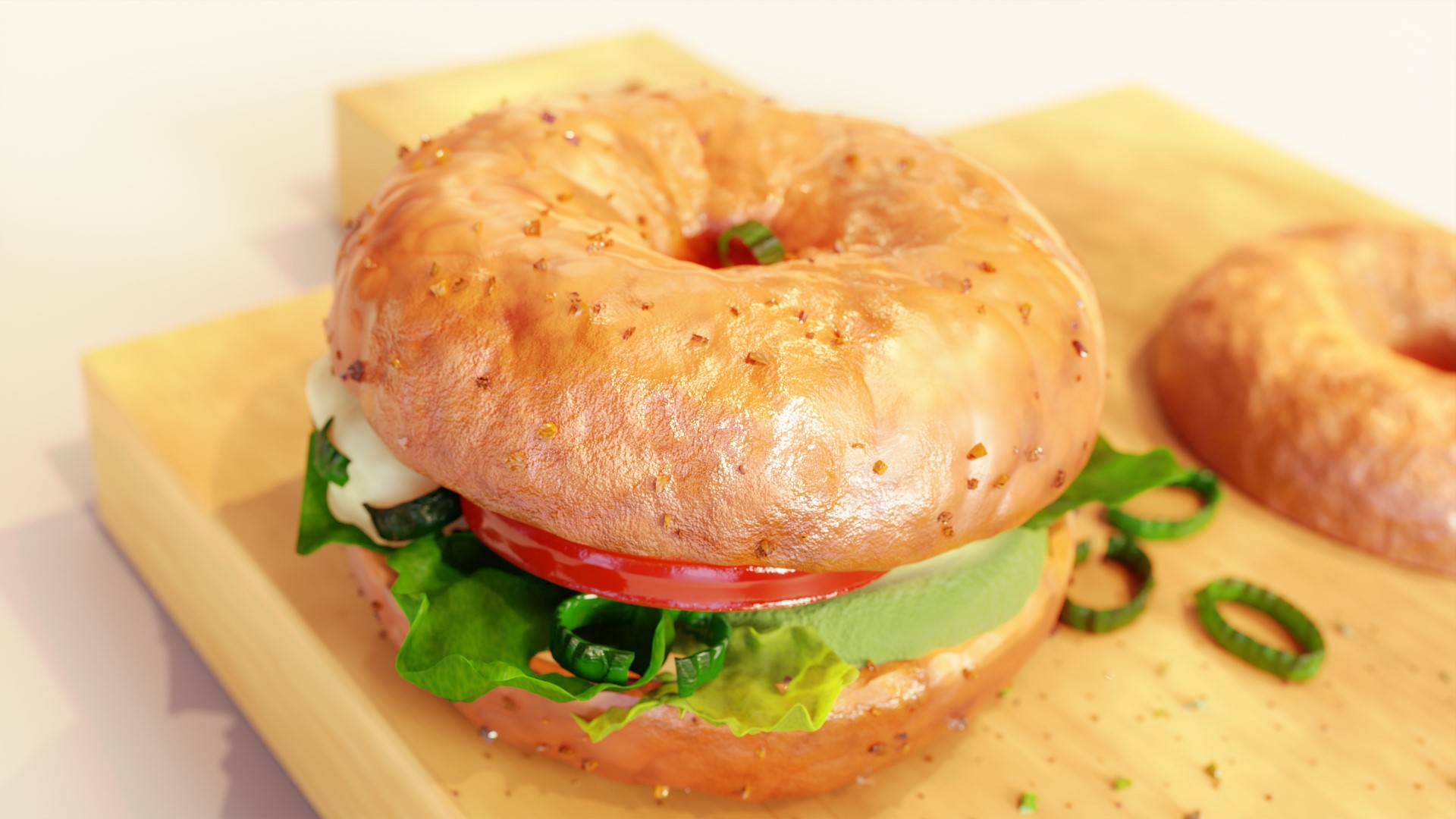 Behind the Scenes Bagel in Blender BlenderNation