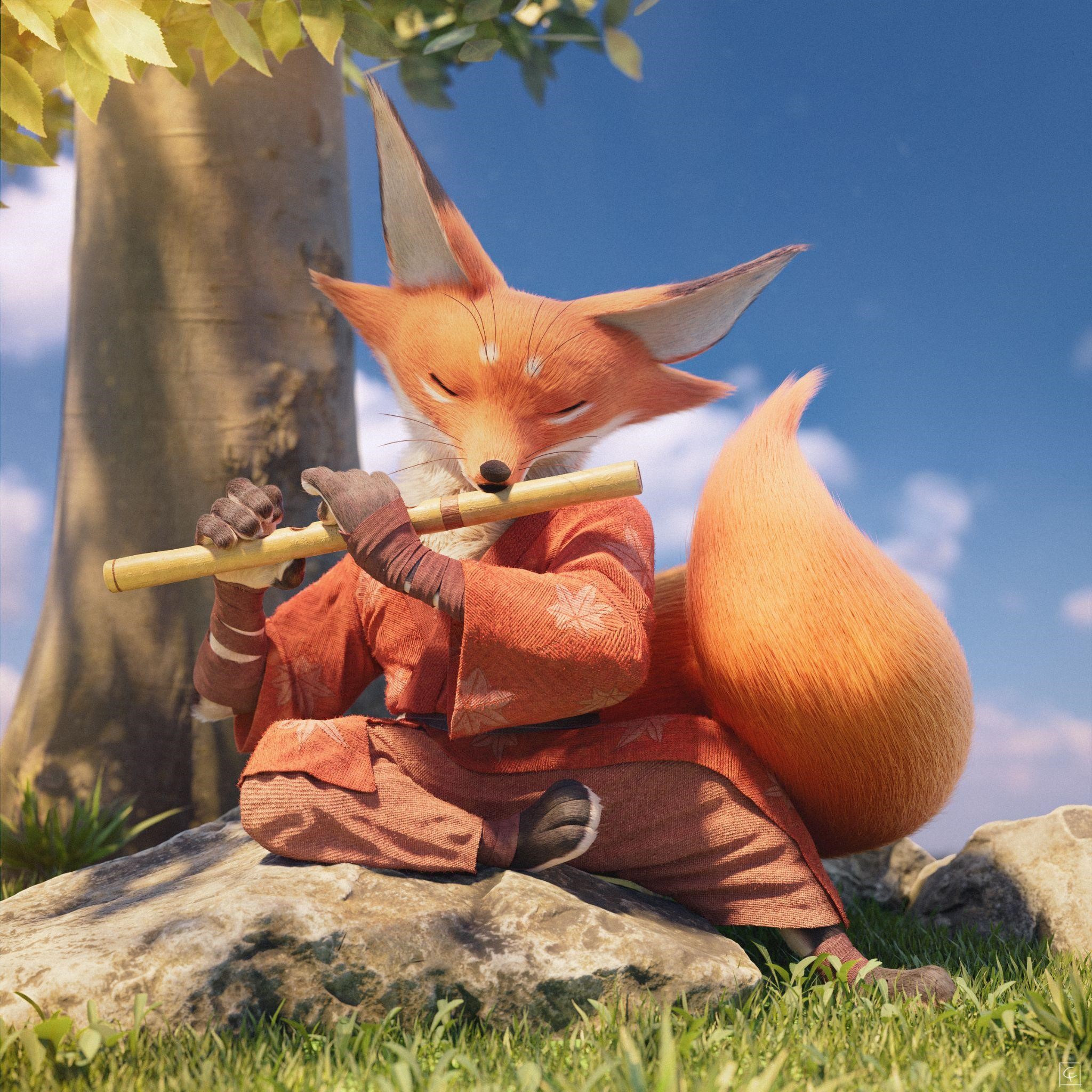 Behind the Scenes Kitsune BlenderNation