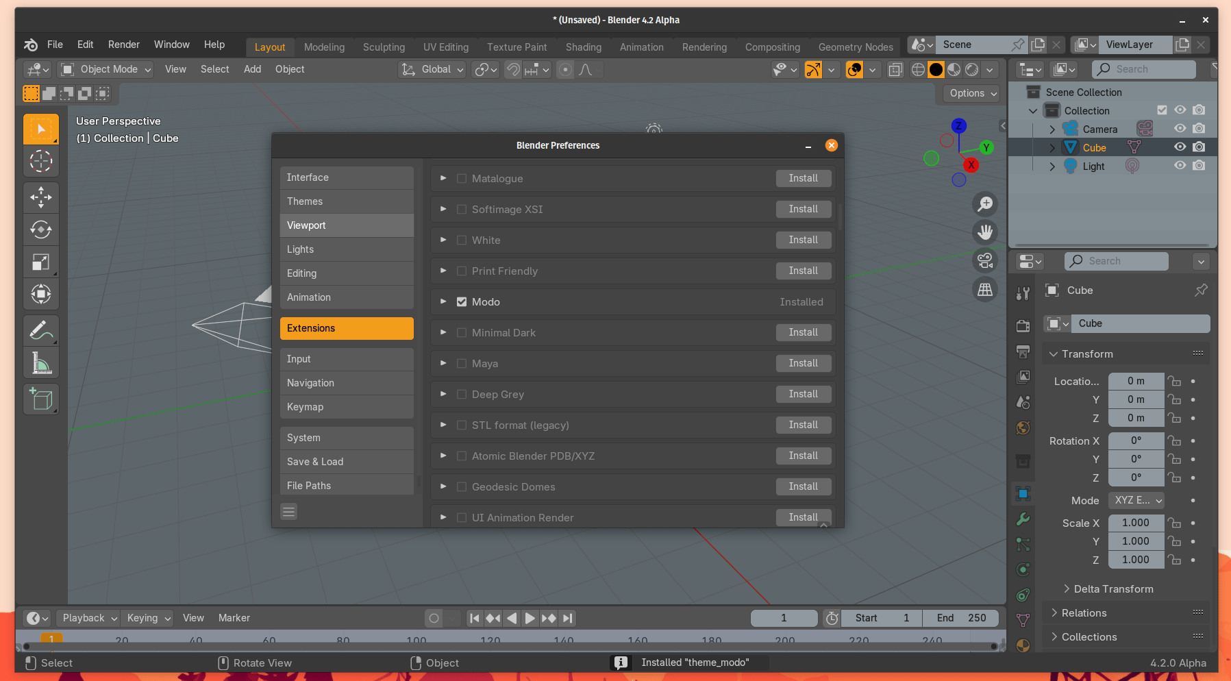 Blender Extensions in Beta Install and Update extensions from within