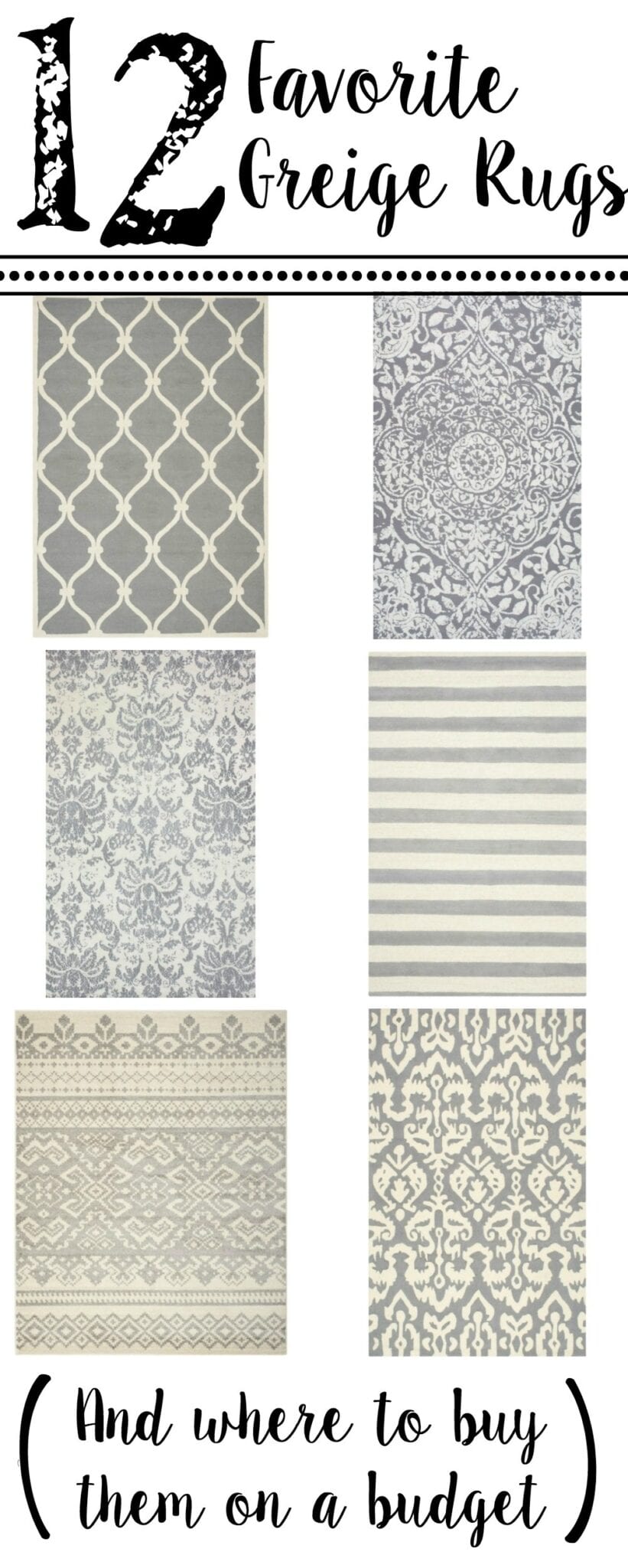 12 Favorite Greige Rugs