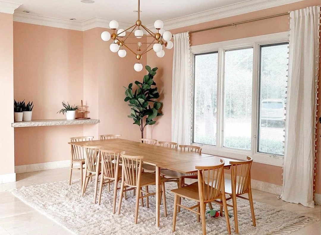 The Most Blush Pink Paint Bless'er House
