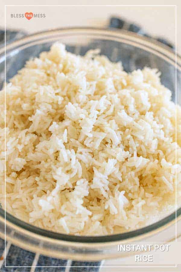 How to Cook White Rice in the Instant Pot — Bless this Mess