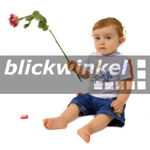 blickwinkel Kleiner Junge schenkt eine Rose, Deutschland small boy