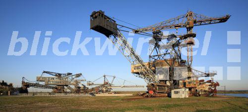 blickwinkel Graefenhainichen, Baggerstadt auf Gelaende eines