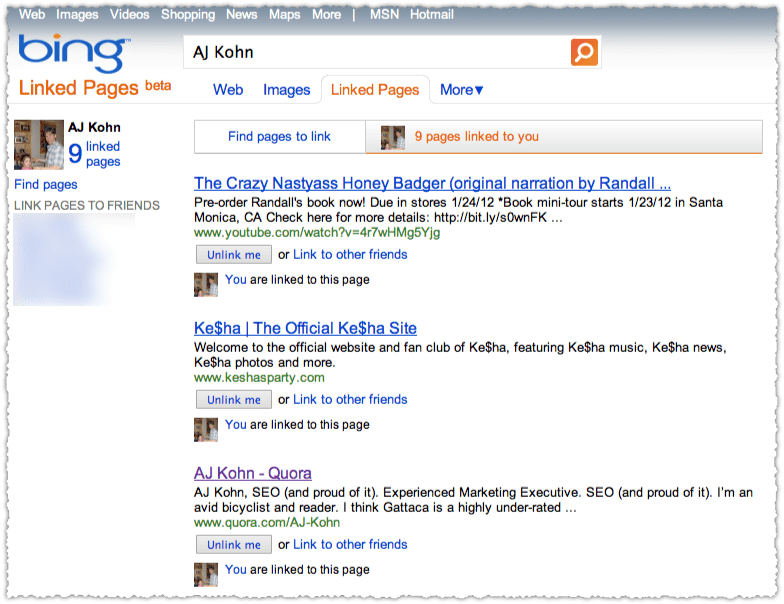 Bing Linked Pages Bing Linked Pages
