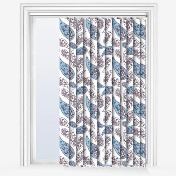 Paisley Flower Design Vertical Blind Blinds4value.co.uk