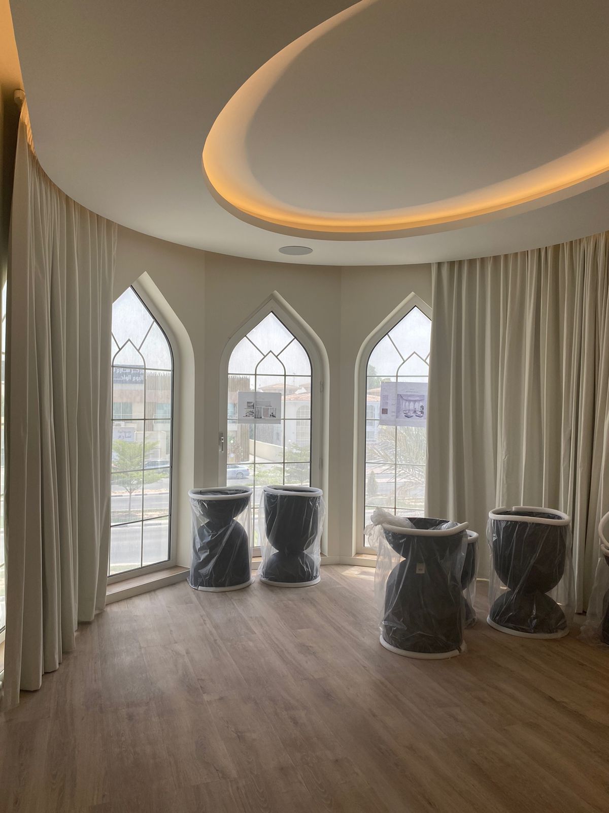 blinds and curtains Traceline Interiors’s Villa job at Al Wasl Road