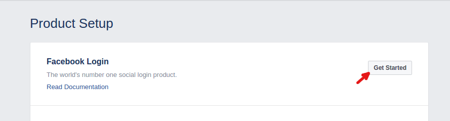 Facebook login get started