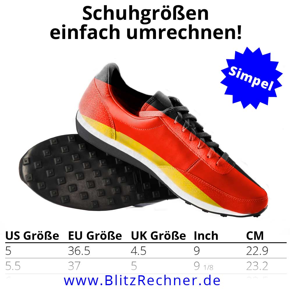 Schuhgrößen Schuhgrößentabelle DE, US, UK, EU + Einfache Tipps!