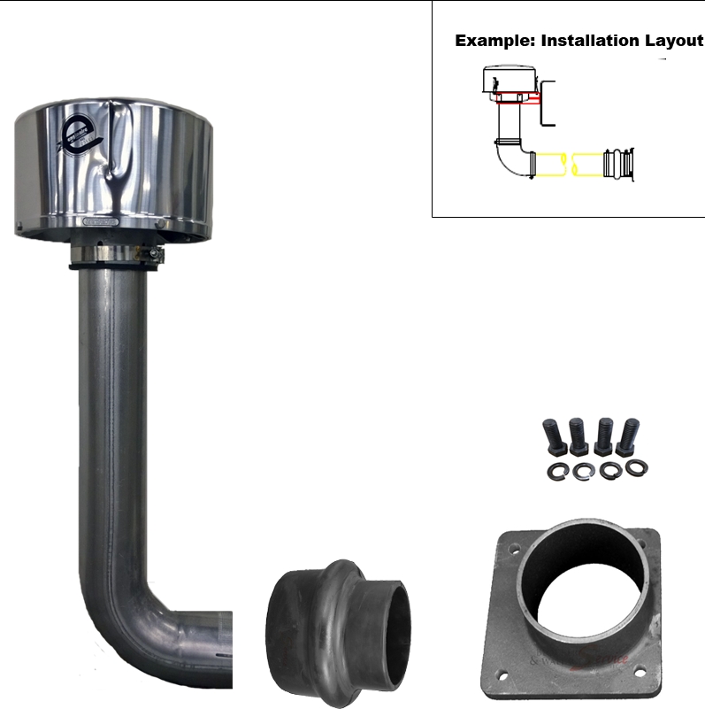 Drum Lobe D807 Truck Blower Installation Kit