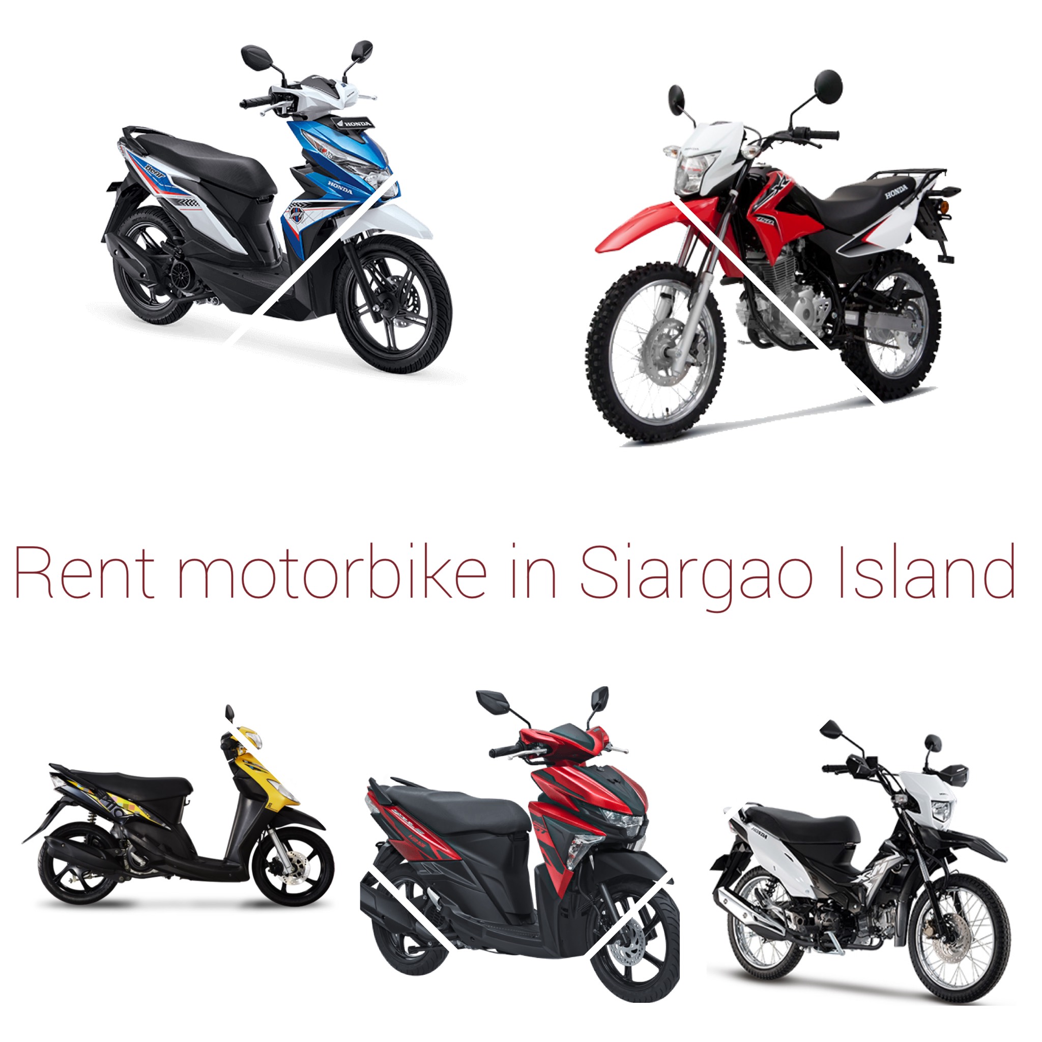 Rent motorbike Siargao Island Motorbike sharing serviceBook2wheel