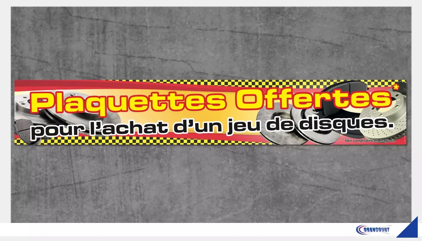 Banderoles Automobiles. Bray Auto Drancourt communication