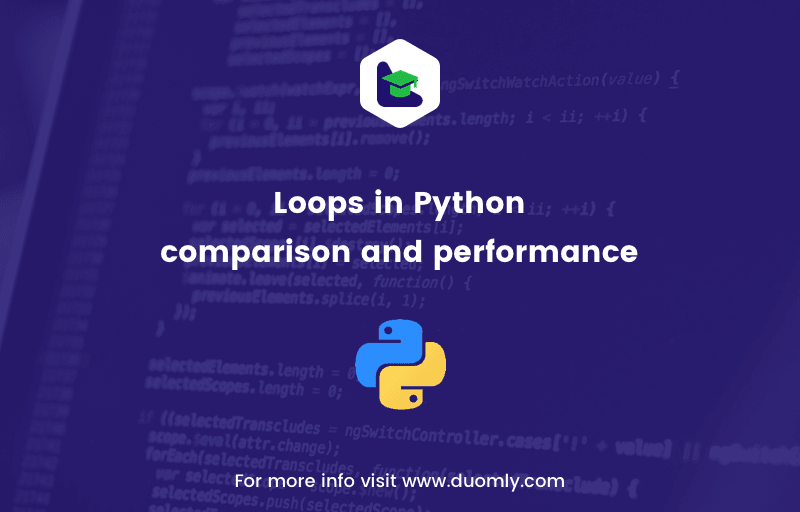 Loops in Python comparison and performance