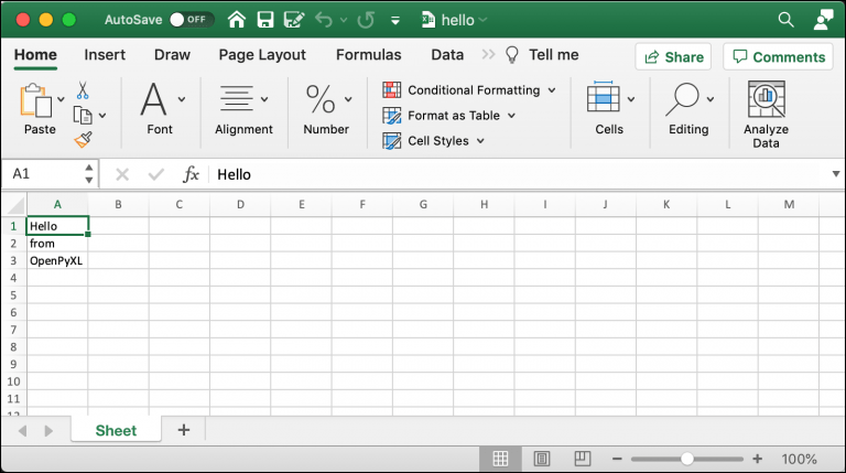 Creating Spreadsheets with OpenPyXL and Python Mouse Vs