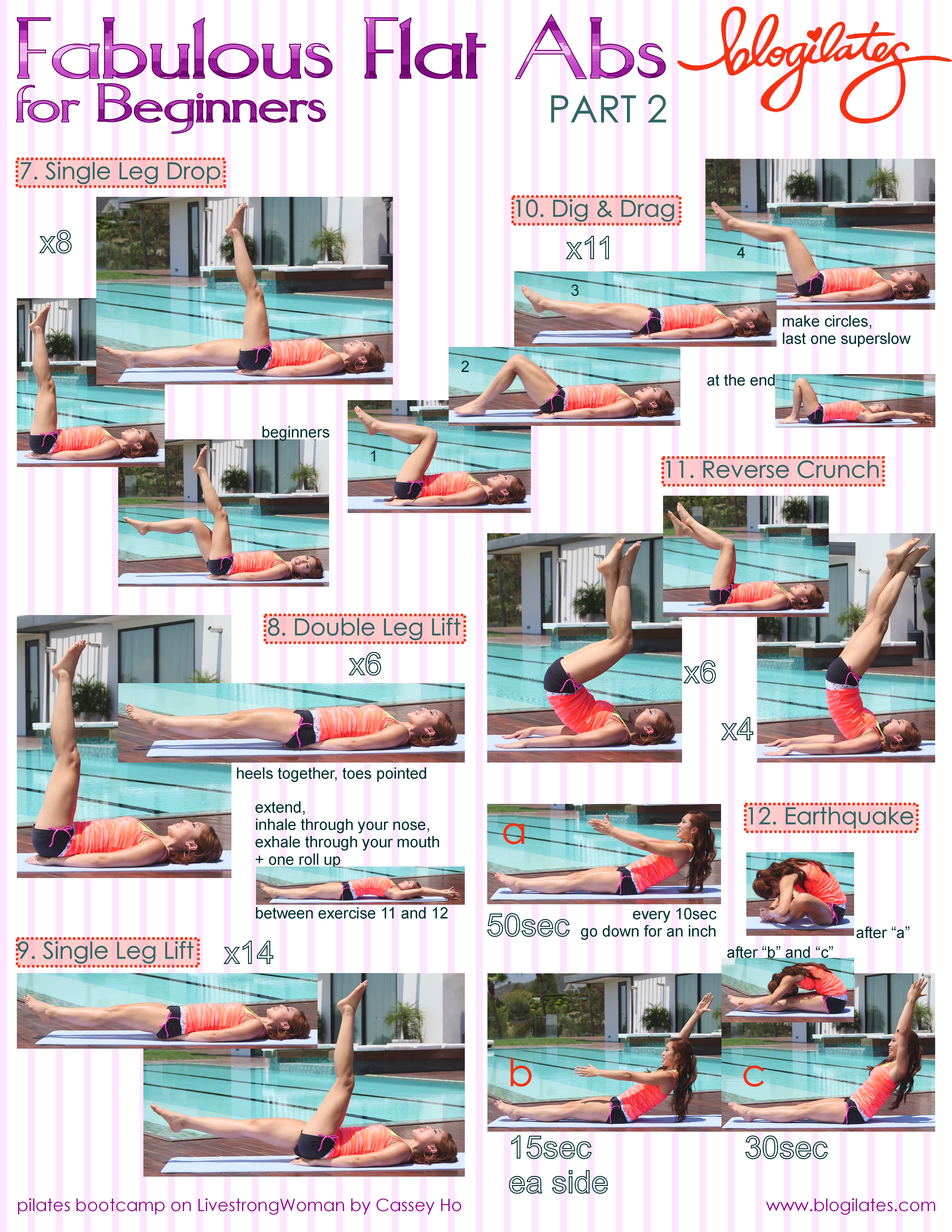 Pilates Bootcamp Fabulous Flat Abs Printable!