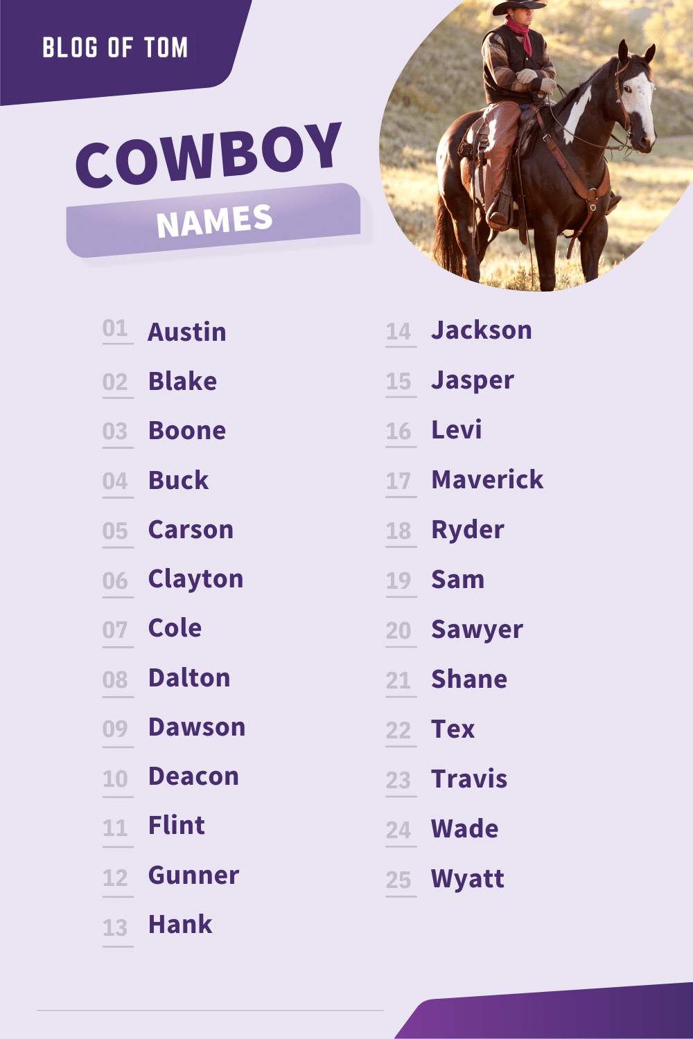269+ Cowboy Names (BEST Ideas In 2024!) Blog Of Tom