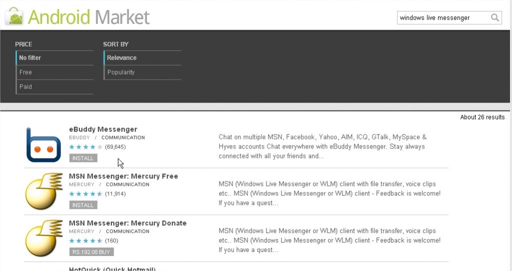 Windows Live Messenger For Android