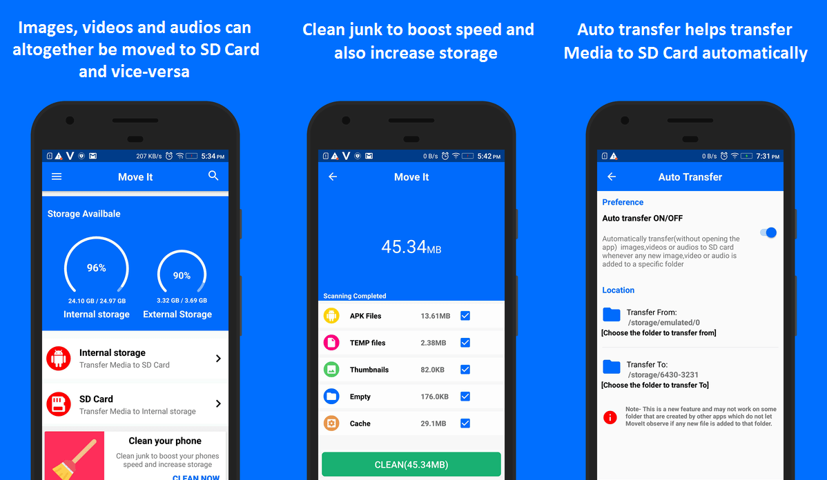 Move Android Apps to SD Card using MoveIT app with Media Files