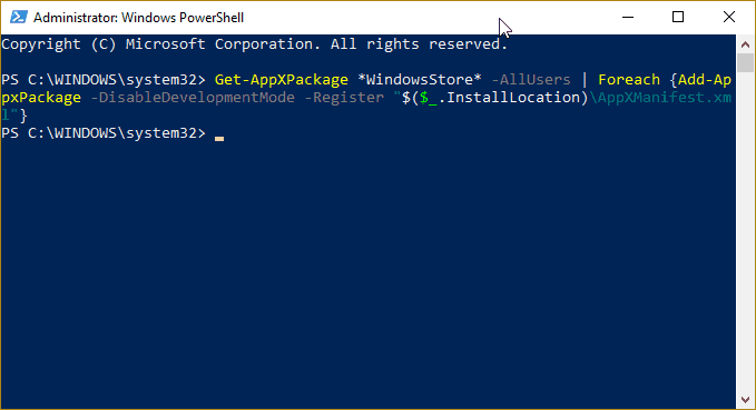 Get PowerShell from the Microsoft Store