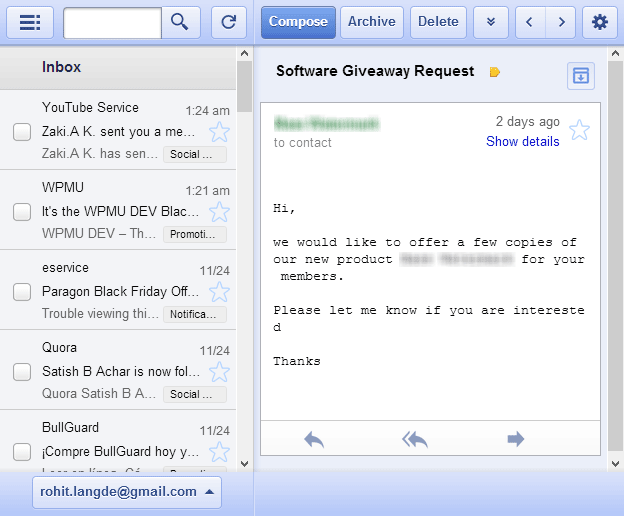 How To Use Gmail Offline Using  Application