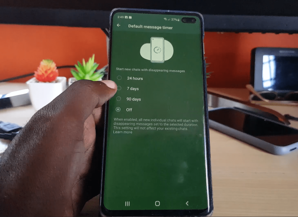 Default Message Timer in WhatsApp BlogTechTips
