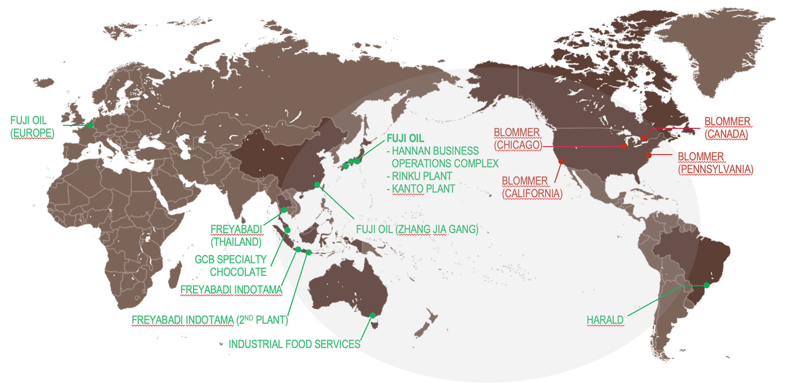 Plant Locations Blommer Chocolate Company