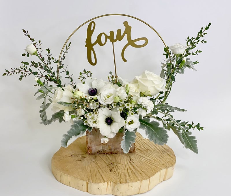 DIY Floral Hoop Centerpiece Blooms By The Box