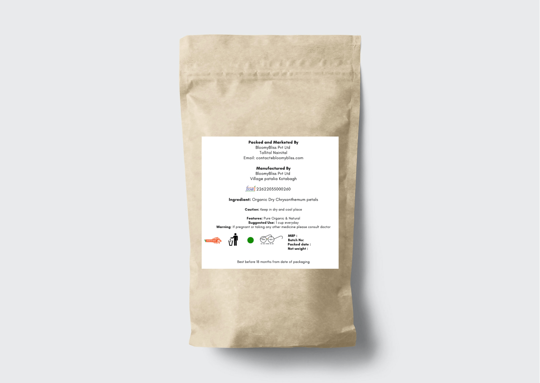 Buy Organic Chrysanthemum Tea Organic BloomyBliss Online