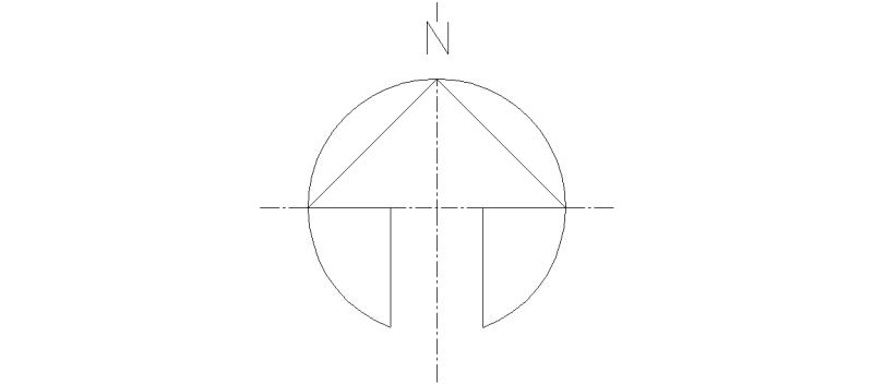 Bloques AutoCAD Gratis de Norte flecha