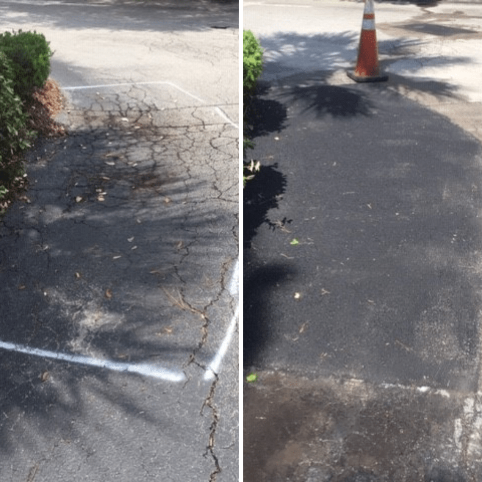 Asphalt Repair Before And After
