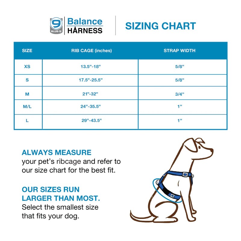 Balance Harness Blue9 Pet Products