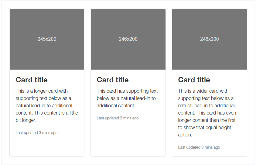 Bootstrap 3 Cards Bootstrap 3 cards with same height and width CSS
