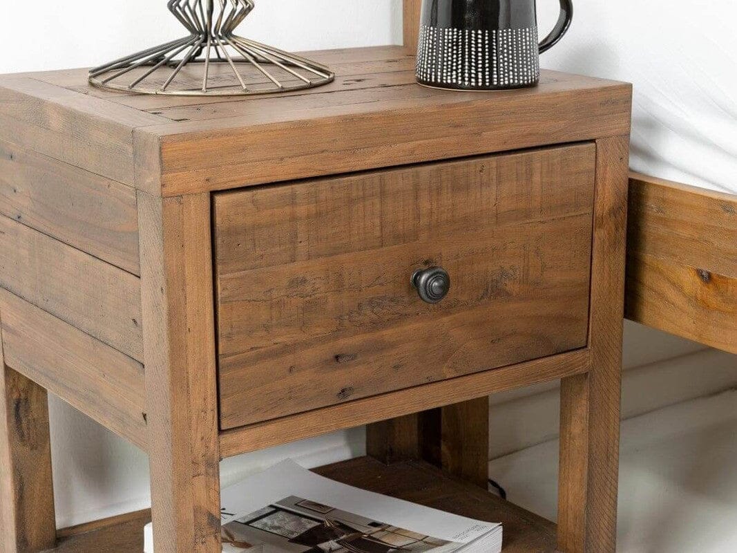 ARRIVING SOON Montreal 1 Drawer Nightstand in Cashew Blueberry
