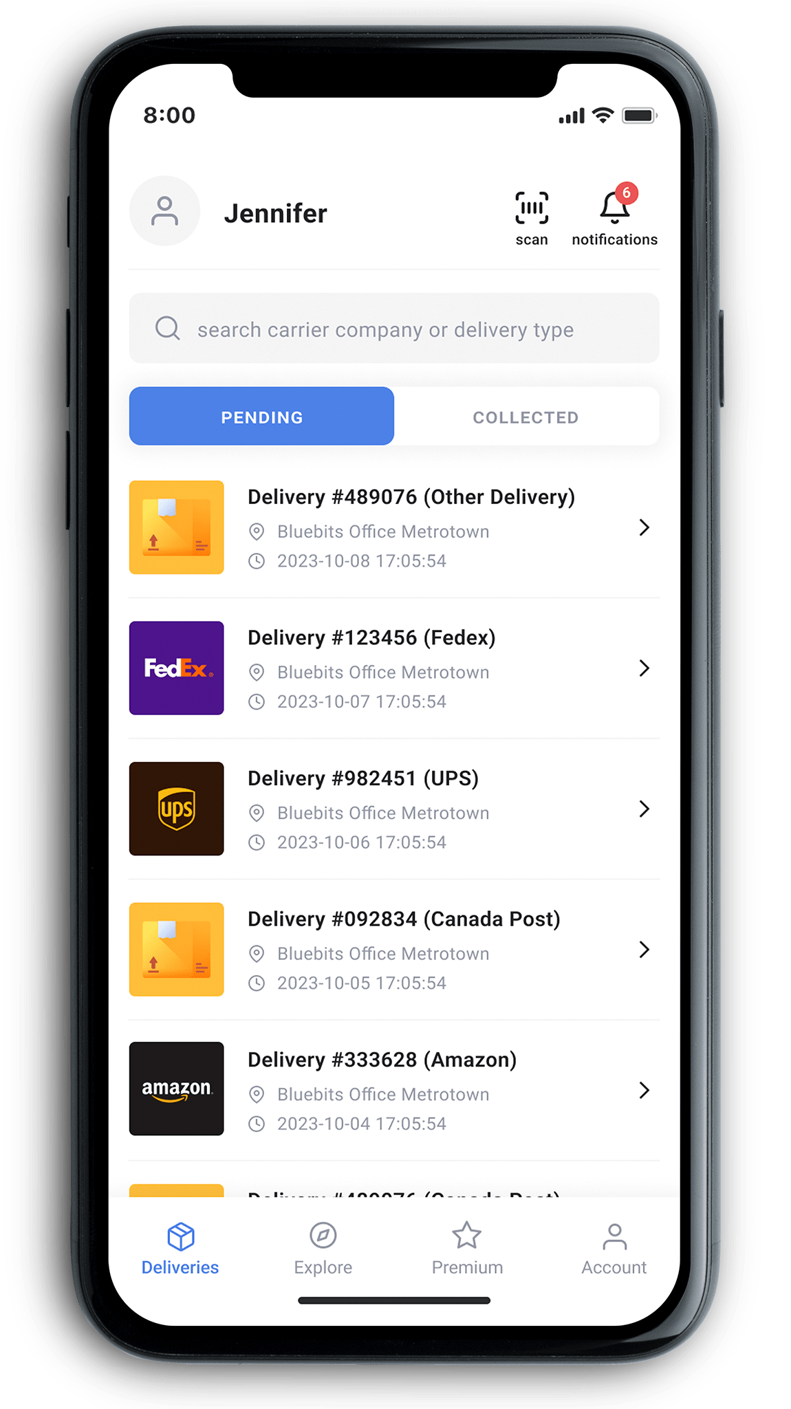 BlueBox User App BlueBox Smart Locker