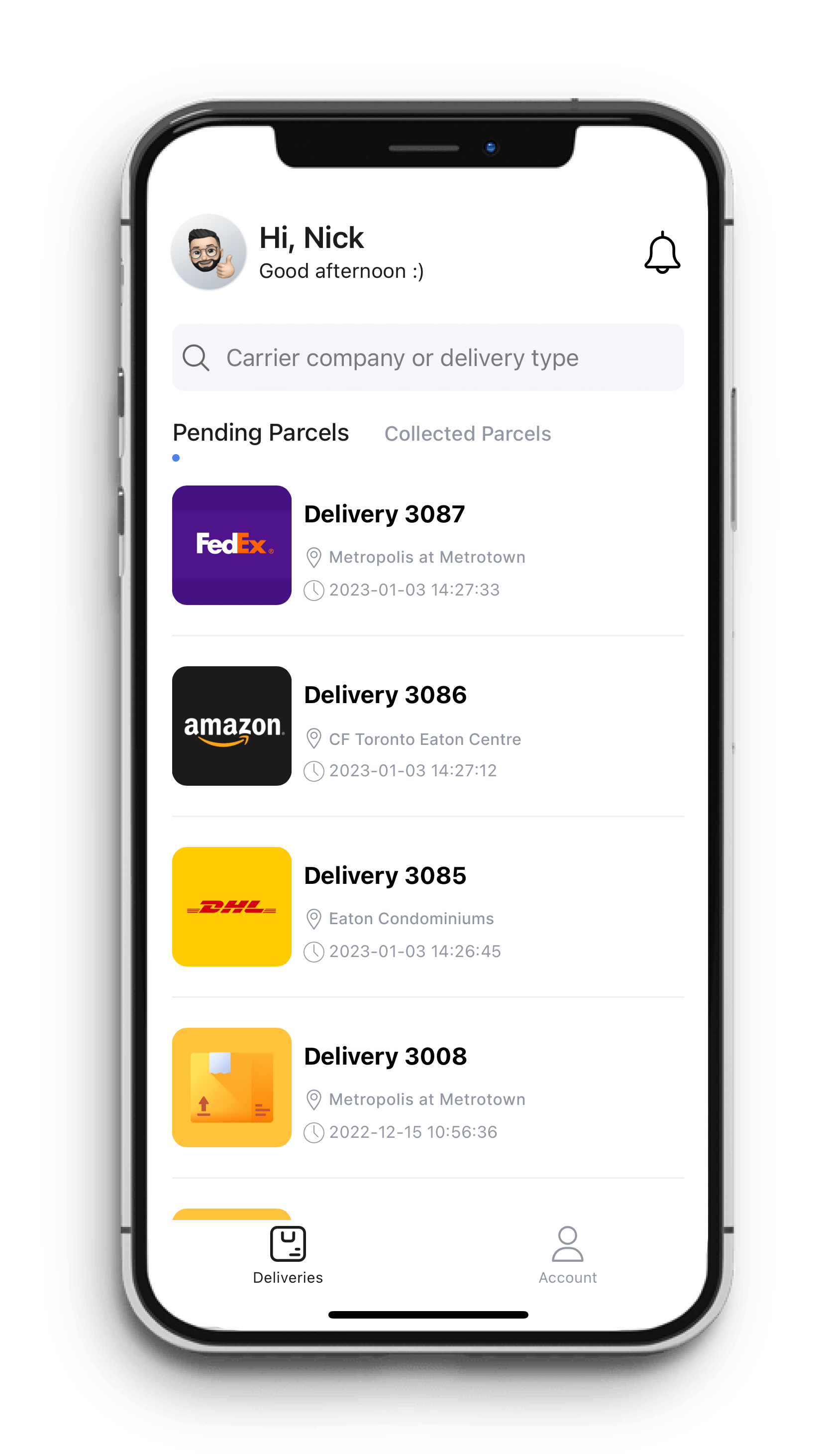 BlueBox User App BlueBox Smart Locker