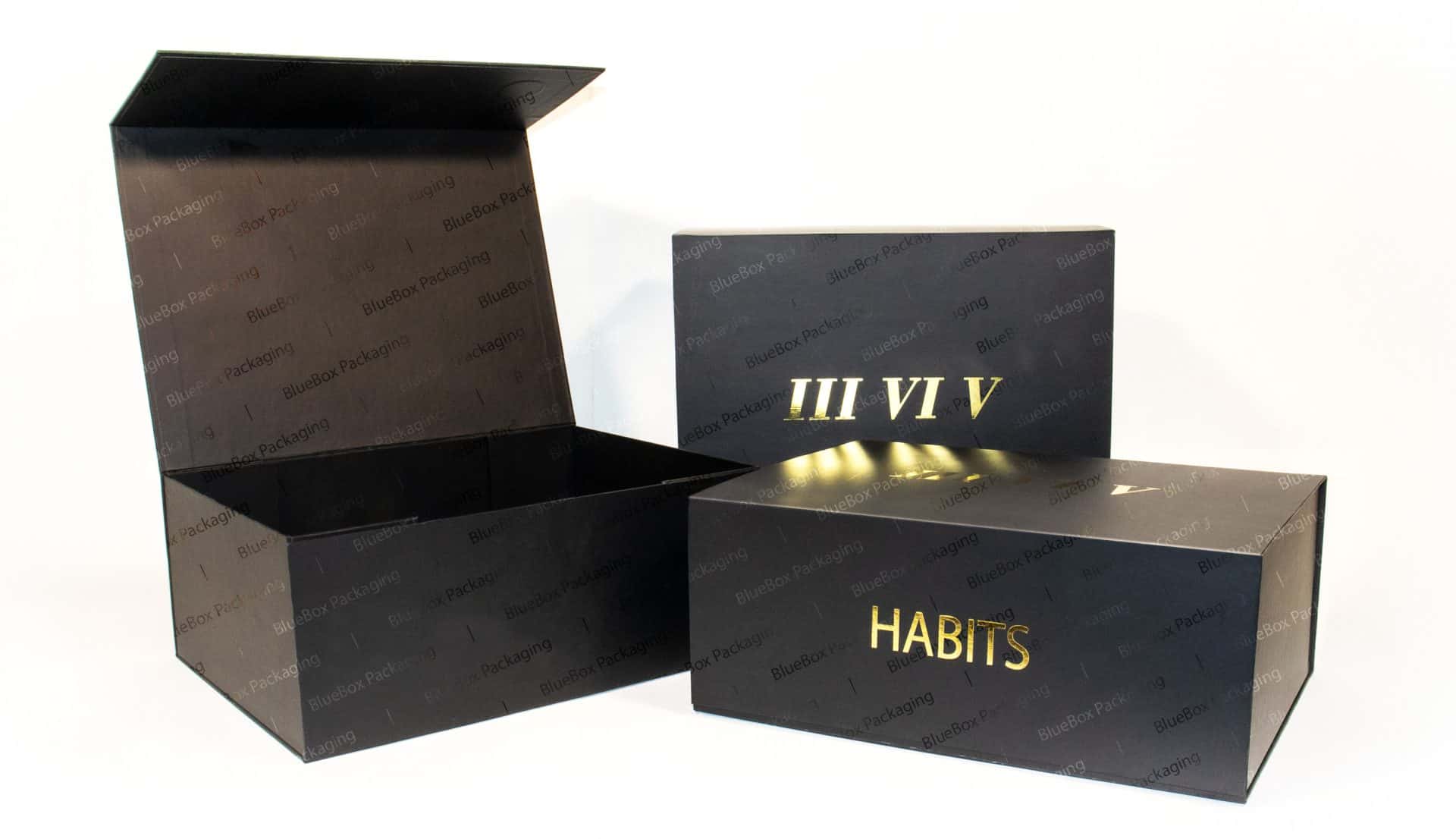 Custom Rigid Boxes at Wholesale Rates Blue Box Packaging