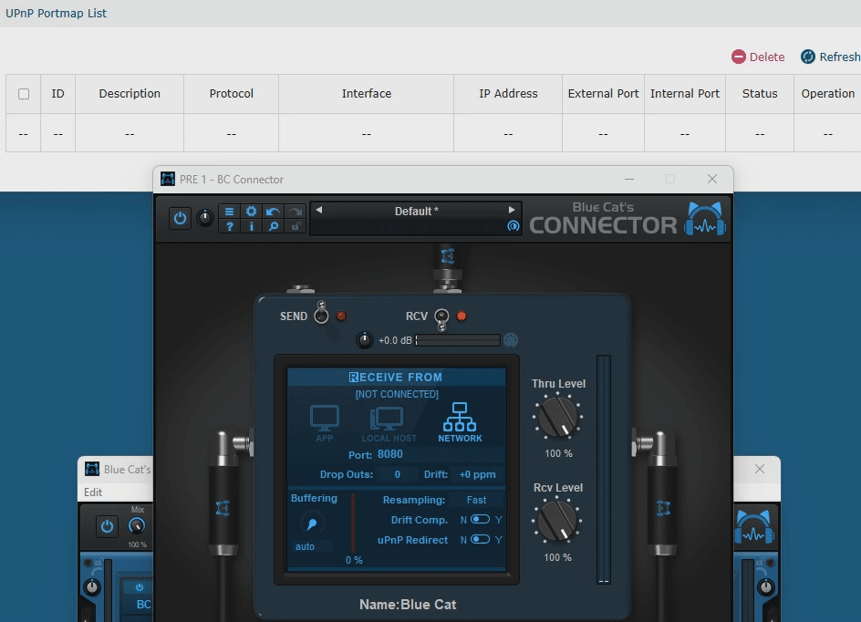 Blue Cat's Connector 1.2 Connection made easy with UPnP