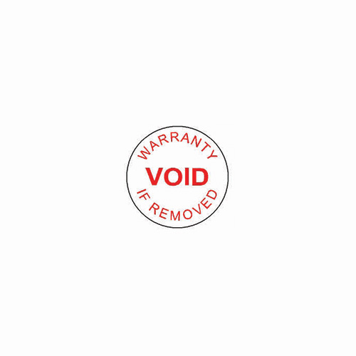 WARRANTY VOID IF REMOVED (WHITE VOID) LABEL - Bluecode