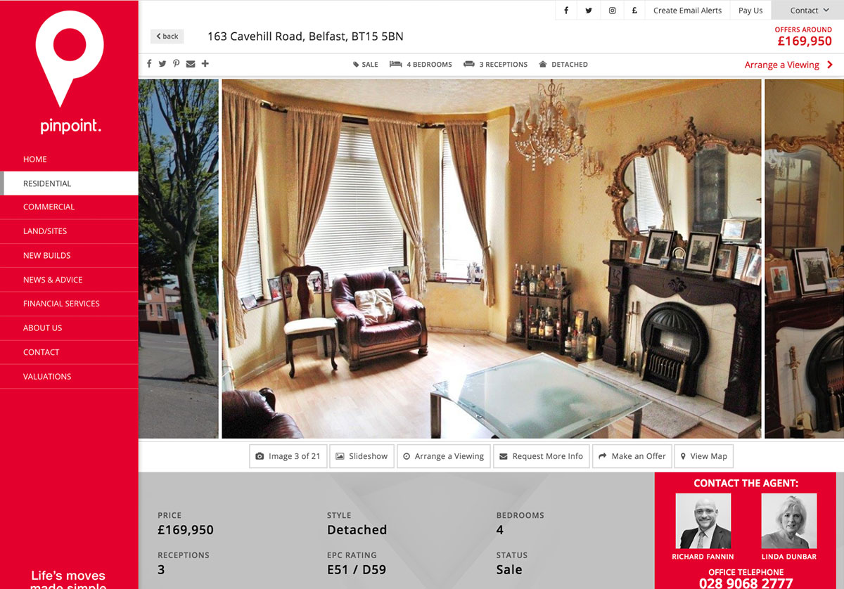 Pinpoint Property Blue Cubes  Design