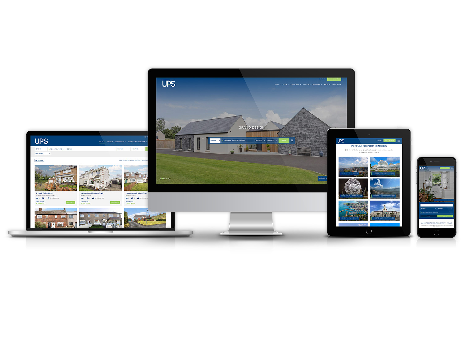 Ulster Property Sales Blue Cubes  Design