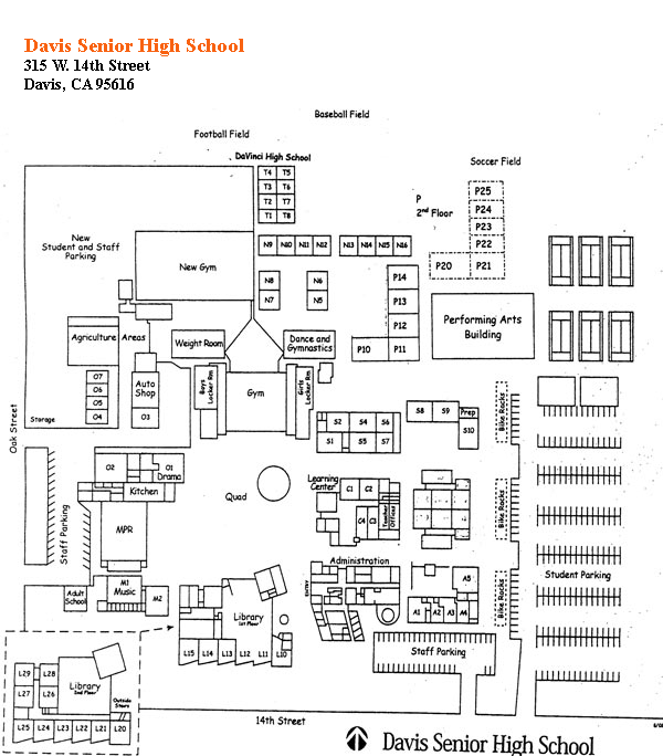 Davis High School Map Campus virtual tour The HUB